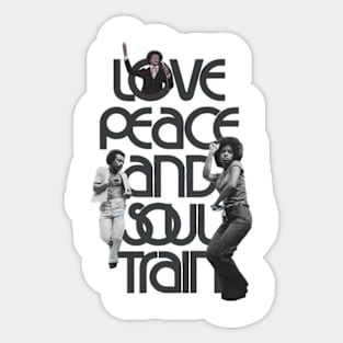 Retro Love And Soul Train Sticker